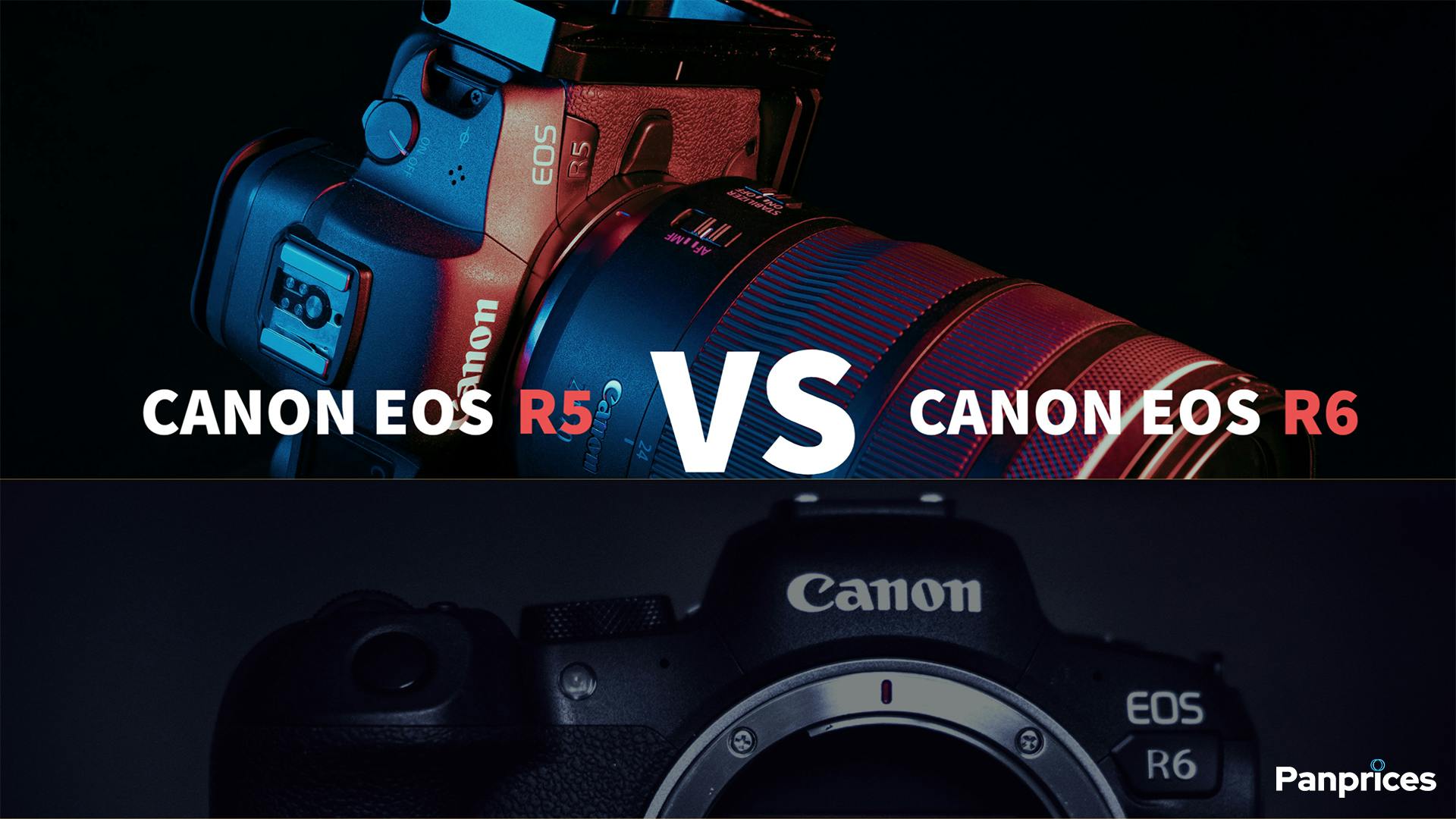 Canon EOS R5 jämfört med Canon EOS R6